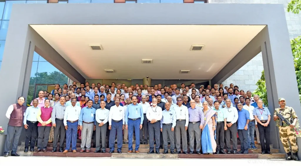Group photograph of the participants who attended the appraisal in person in ISRO Headquarters